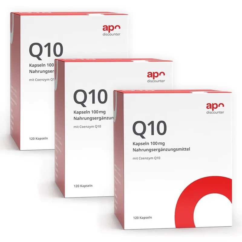 apodiscounter Q10 Kapseln 100 mg mit Coenzym Q10 von apodiscounter – Produktbild 2 von 3