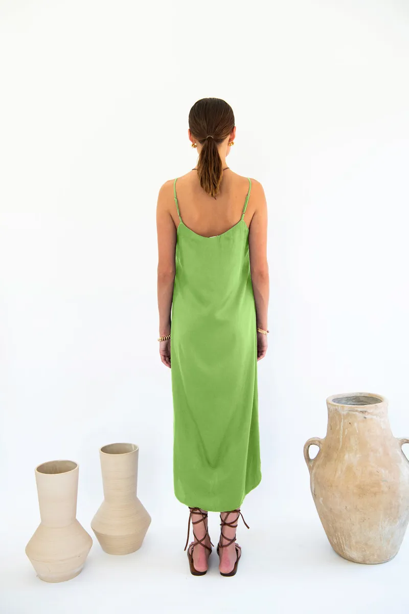 Neu Nomads Neu Nomads Damen vegan Kleid Easy Slip Emerald, Grün, – Produktbild 1 von 2