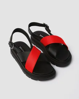 BOHEMA BOHEMA Damen vegan Sandalen Glare Rot/Schwarz – Produktbild 1 von 1