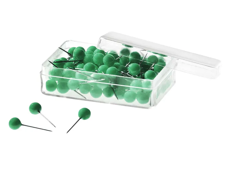 100 Stk. Moderationsnadeln grün 6 x 15 mm – Produktbild 1 von 1