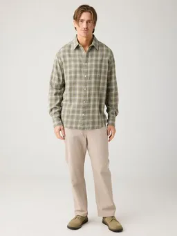 KnowledgeCotton Apparel KnowledgeCotton Apparel Flint weite Twill-Hose aus Bio-Baumwolle – Produktbild 1 von 1