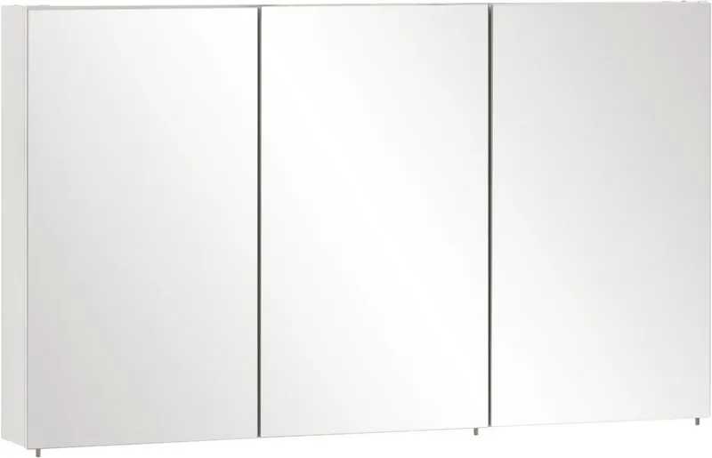 Schildmeyer Spiegelschrank Basic, Spiegelschrank, Made in Germany, B: 120 cm Solide Verarbeitung - Dieses Produkt ist in Deutschland gefertigt, Weiß, – Produktbild 2 von 5