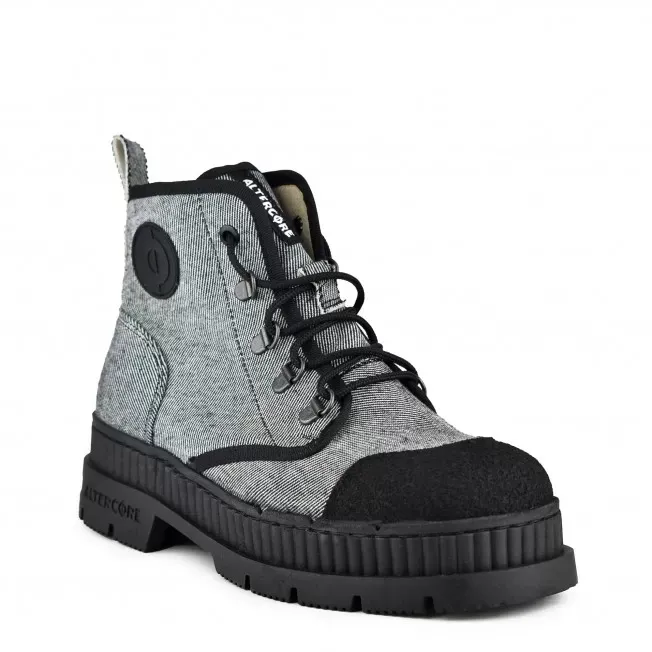 Altercore Altercore Damen vegan Stiefel Delle, Hellgrau, – Produktbild 3 von 3