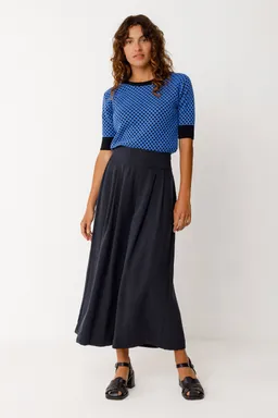 SKFK SKFK Damen vegan Weite Hose Enetz Schwarz – Produktbild 1 von 1