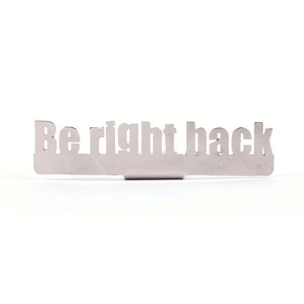 El Puente El Puente Lesezeichen "Be right back!" | Fair Trade & Handmade aus Ägypten, Silber, – Produktbild 1 von 3