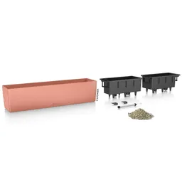 Lechuza® Lechuza® 'Balconera Color 80', korallrot, ca. 79 x 19 x H 19 cm – Produktbild 1 von 1