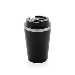 XD Collection XD Collection Java 350ml doppelwandiger Becher aus RCS recyceltem PP, Schwarz, – Produktbild 1 von 1