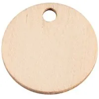 Einkaufswagen-Chip 'Green Coin' blanko mit Bohrung, FSC-zertifiziert – Produktbild 1 von 1
