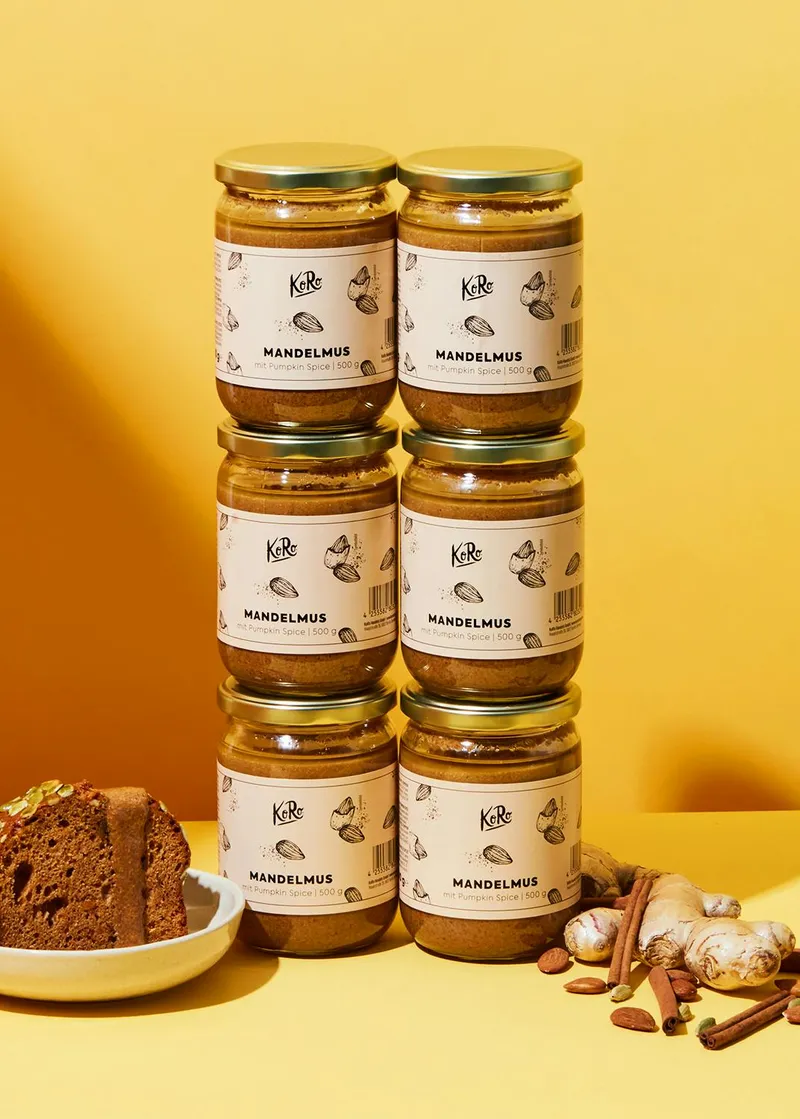 KoRo Mandelmus mit Pumpkin Spice 6 x 500 g – Produktbild 1 von 5
