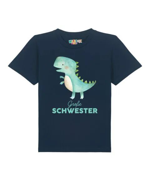 watabout.kids watabout.kids T-Shirt Kinder Dinosaurier 03 Große Schwester, French navy, – Produktbild 1 von 2