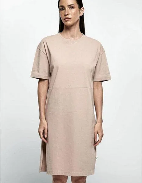Build Your Brand Build Your Brand Damen Strandkleid Oversize Dress aus Bio - Baumwolle bis Gr. 5XL, Rose (dusk), – Produktbild 1 von 3