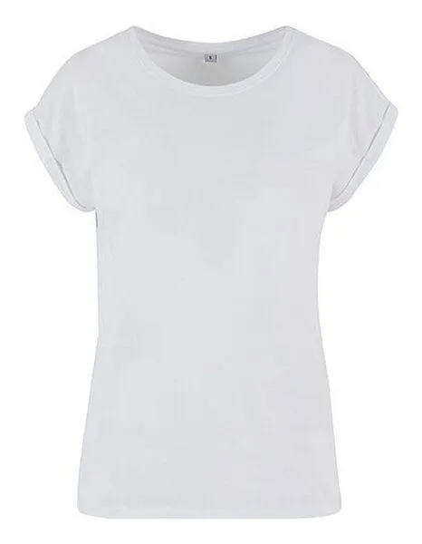 New Morning Studios New Morning Studios Ladies Extended Shoulder Tee Damen T-Shirt, Weiss, – Produktbild 1 von 3