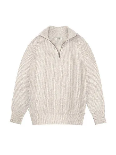 FUXBAU FUXBAU Männer Merino Troyer, Beigemeliert, – Produktbild 3 von 4