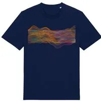 Kultgut Kultgut Artdesign - Biofair - Klassik-Shirt / Colorful Vibes, Dunkelblau, – Produktbild 1 von 1