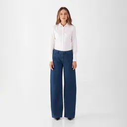 DAWN SUNNY Wide Leg Minimal Stretch - Classic - Dark Blue - Dark Blue / 26 / 33 – Produktbild 1 von 1