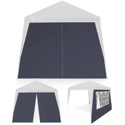Casaria® Seitenwand Faltpavillon Capri 2er-Set Anthrazit 3x3m – Produktbild 1 von 1