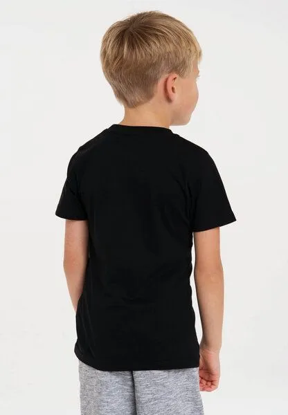 LOGOSH!RT LOGOSH!RT Sesamstrasse Krümelmonster Monster Park Bio T-Shirt Kinder, Schwarz, – Produktbild 4 von 4