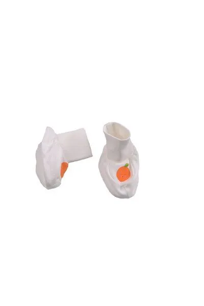 El Puente El Puente Babysocken "Funny Orange", Größe 0-2 Monate | Fair Trade & Handmade aus Ägypten | Bio-zertifiziert, Mehrfarbig, – Produktbild 2 von 2