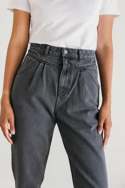 TWOTHIRDS TWOTHIRDS Damen vegan Jeans Kiritibati Dunkelgrau – Produktbild 1 von 1