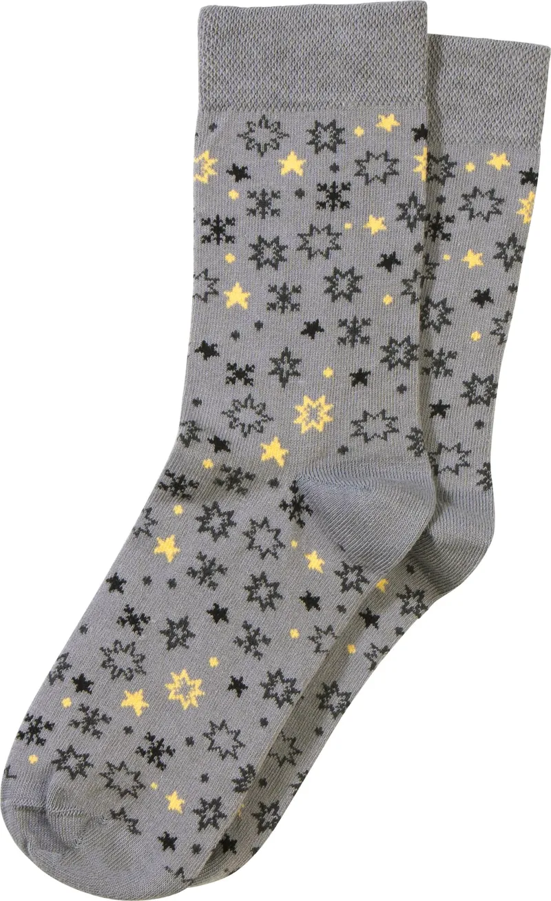 wäschepur Damen-Socken anthrazit + hellgrau-anthrazit-gelb-gemustert, Anthrazit + hellgrau-anthrazit-gelb-gemustert, – Produktbild 3 von 3