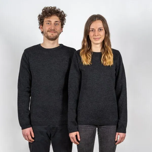 LANGBRETT LANGBRETT grobstrick pullover | schurwolle | unisex, Anthrazit (grau), – Produktbild 1 von 3