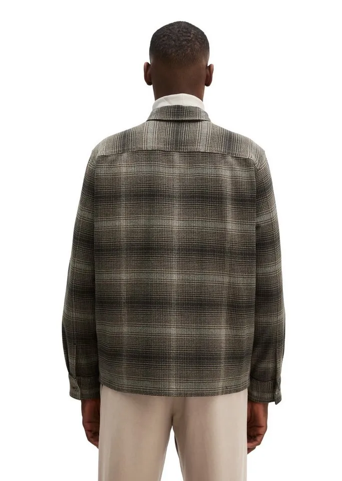 Marc O'Polo Marc O'Polo Kurzjacke aus garngefärbter Bio-Baumwolle, Braun, – Produktbild 3 von 5