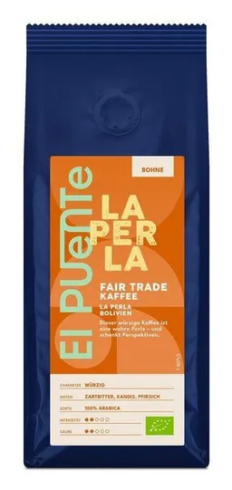 El Puente El Puente La Perla - Bio-Kaffeebohnen 250 g | Fair Trade | Bio-zertifiziert | Vegan | Glutenfrei – Produktbild 1 von 1