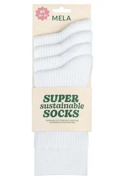 MELA MELA 4-Paar Fairtrade Socken aus Biobaumwolle | gerippt – Produktbild 1 von 1