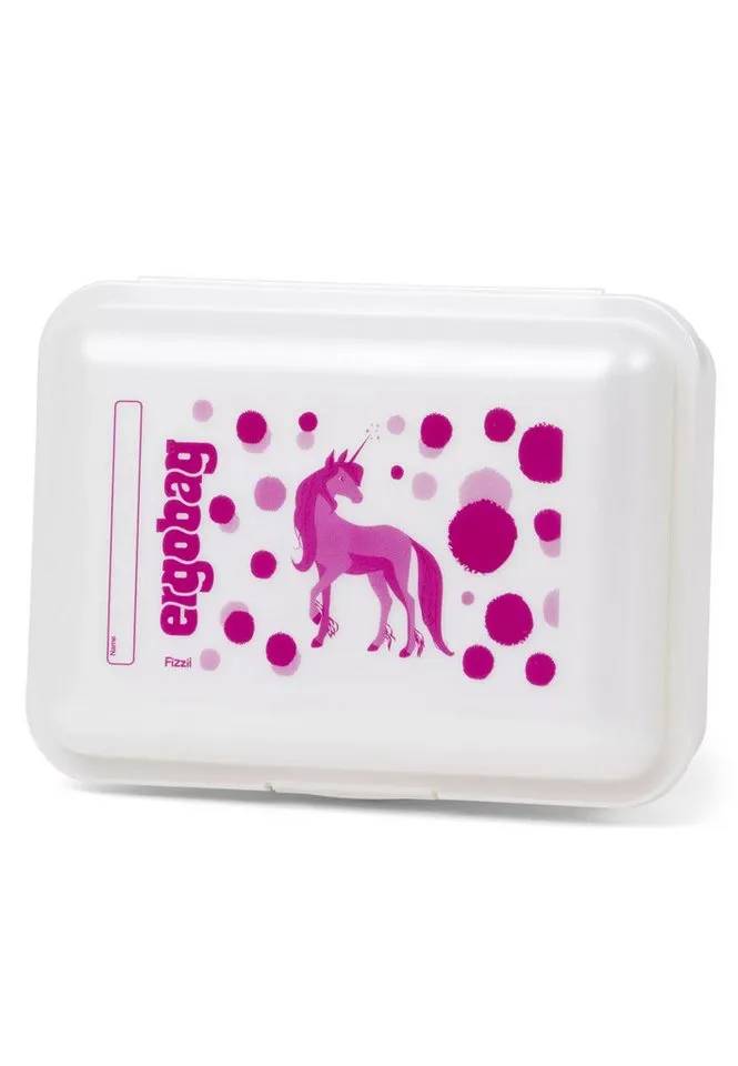 Ergobag Ergobag Lunchbox Brotdose, Kunststoff, (Brotdose, 1-tlg., 1x Brotdose), spülmaschinengeeignet bis 45 Grad, Handwäsche empfohlen, Weiß, – Produktbild 2 von 5