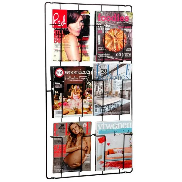 Puhlmann Puhlmann Magazinhalter 6er aus Stahldraht, Schwarz, – Produktbild 2 von 4