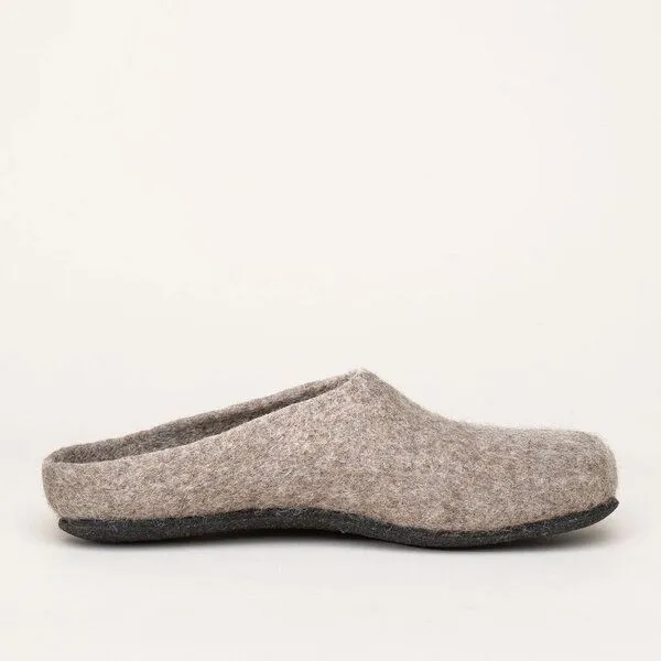 Magicfelt Magicfelt Gottstein naturbelassene ungefärbte Filzpantoffeln Hausschuhe, Shetlandschaf (braun), – Produktbild 2 von 3