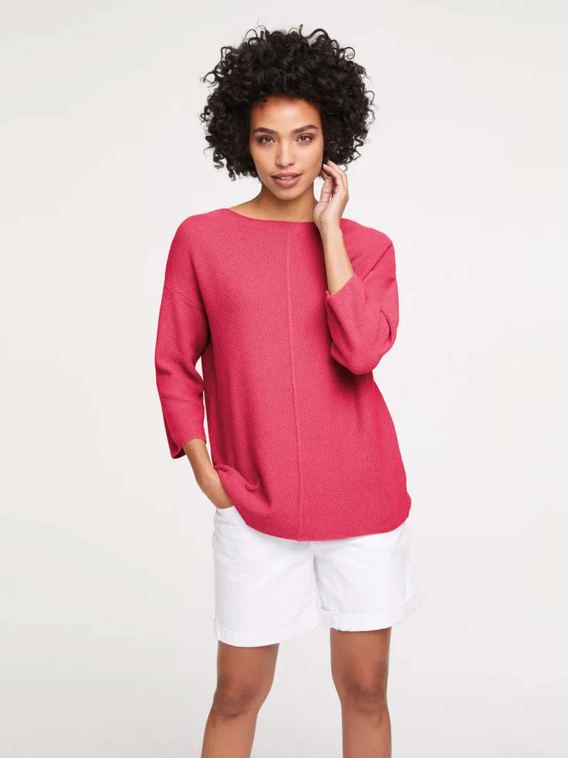 heine Strickpullover himbeere, Himbeere, – Produktbild 1 von 2