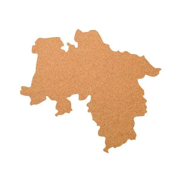 Kork-Deko Kork-Deko Niedersachsen als Pinnwand aus Kork XXL ca. 80x50 cm | Umriss Niedersachsen – Produktbild 1 von 2
