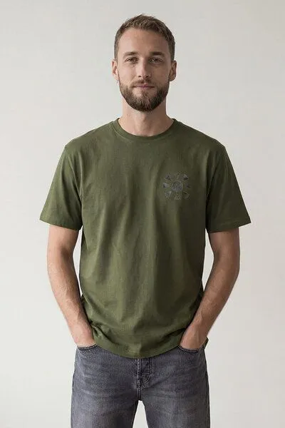 KOKOworld KOKOworld T-Shirt Crow, Military sun&soil (grün), – Produktbild 1 von 4