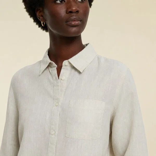 YTWOO YTWOO Damen Leinenbluse, Linen, – Produktbild 2 von 4
