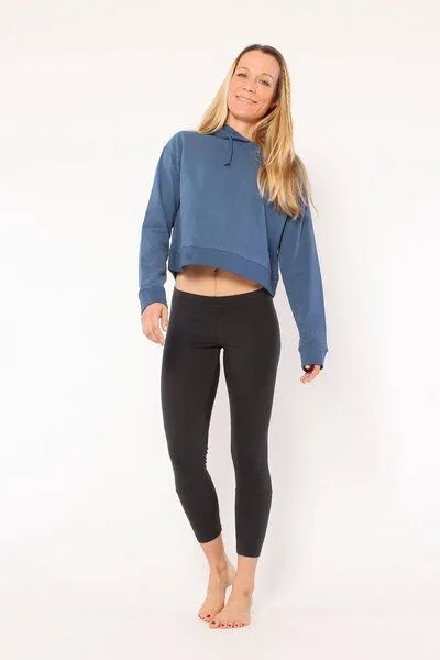 YOIQI YOIQI Hoodie aus biologischer Baumwolle, Indigo (blau), – Produktbild 1 von 2