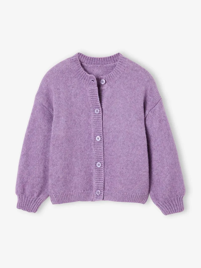 Vertbaudet Strickjacke Mädchen, Violett, – Produktbild 2 von 4