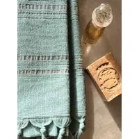 Karawan authentic Karawan authentic Fouta / Hammamtuch aus Biobaumwolle - Dolce Collection, Jade, – Produktbild 2 von 4