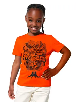FellHerz Tree Kinder T-Shirt orange - 9-11 Jahre – Produktbild 1 von 1