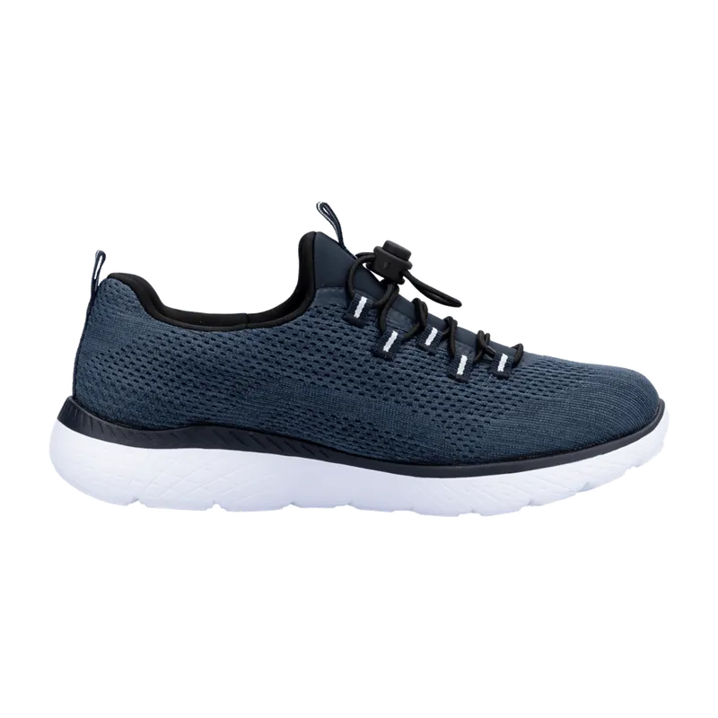Rieker Rieker Mesh Slipper m. Zip für Damen, blau, Größe 41 EU, Blau, – Produktbild 3 von 5
