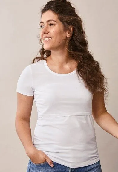 Boob Umstands- und Stillshirt Classic von boob, Weiß, – Produktbild 1 von 2