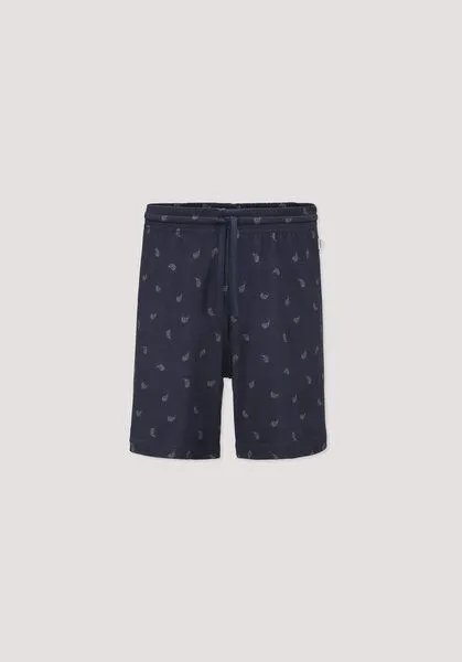 hessnatur hessnatur Schlafshorts PURE COTTON aus reiner Bio-Baumwolle, Graphitblau, – Produktbild 3 von 4