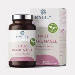 MYLILY MYLILY Haut Haare Nägel - Grüntee, Bambus, Vitamin C + B12 - 90 Kapseln - vegan – Produktbild 1 von 1