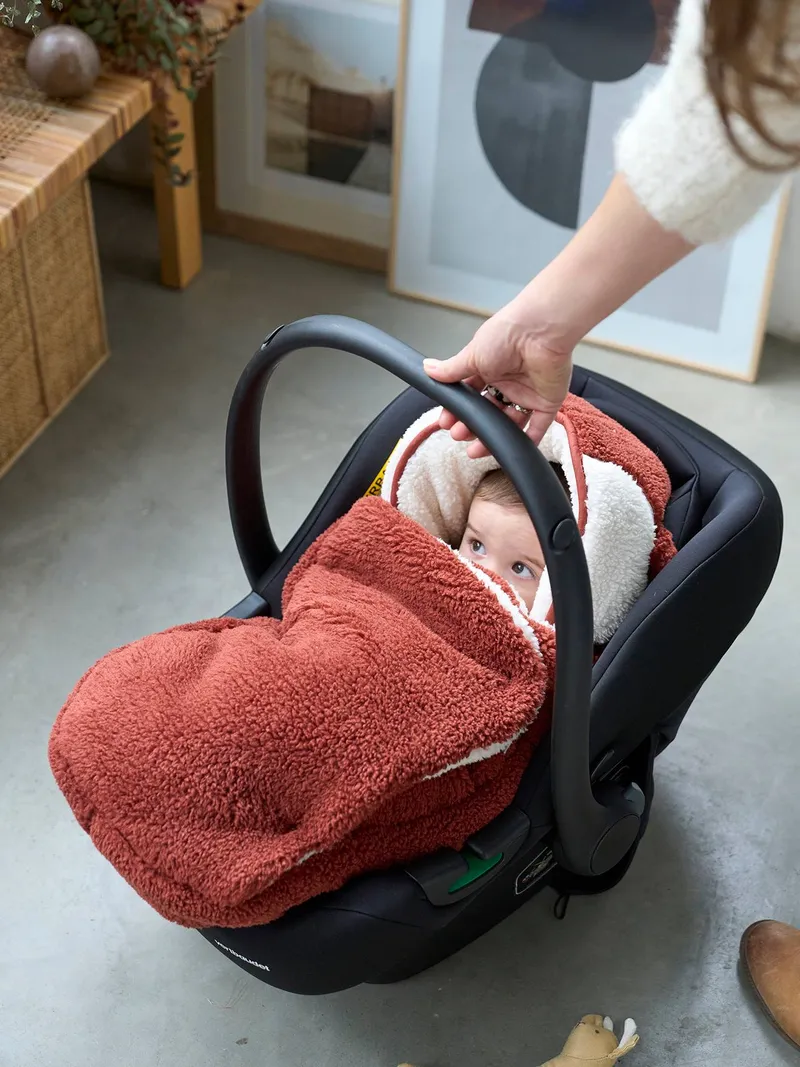 Vertbaudet Ausfahrsack FOXY für Babyschale & Babywanne, Ziegel, – Produktbild 1 von 4