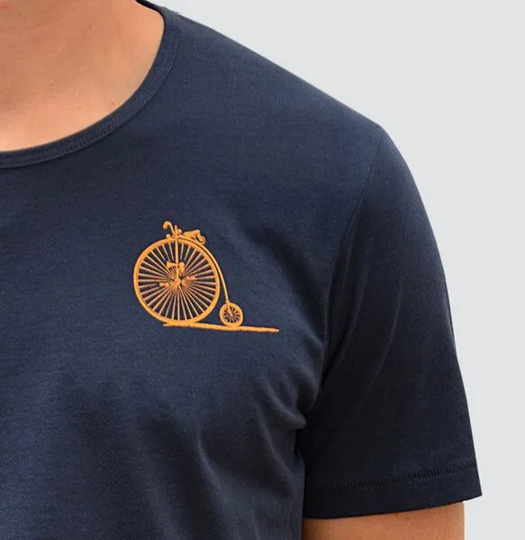 little kiwi little kiwi Herren T-Shirt, "Aufsteigen", Blau - navy, – Produktbild 2 von 4