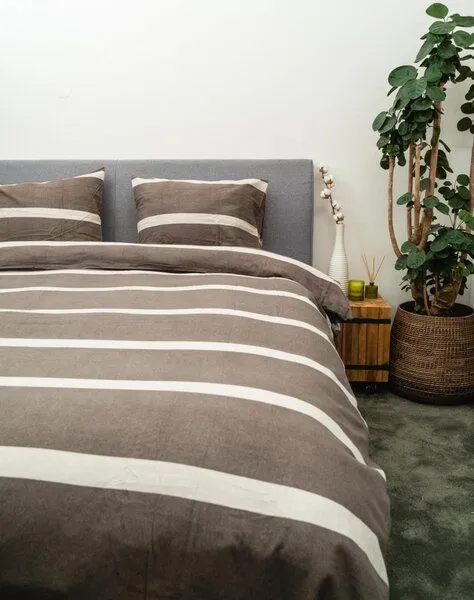 Kayori Kayori Wada - Bettwäsche - Flanell, Taupe, – Produktbild 2 von 3
