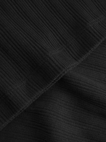 Rotholz Rotholz Geripptes Singlet aus Bio Baumwolle, Schwarz, – Produktbild 4 von 4