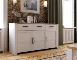 FORTE Sideboard Bohol, Sideboard, Soft-Close, Stauraum, B/H/T 166,1/87/42cm, 3 Türen, 3 SK – Produktbild 1 von 1