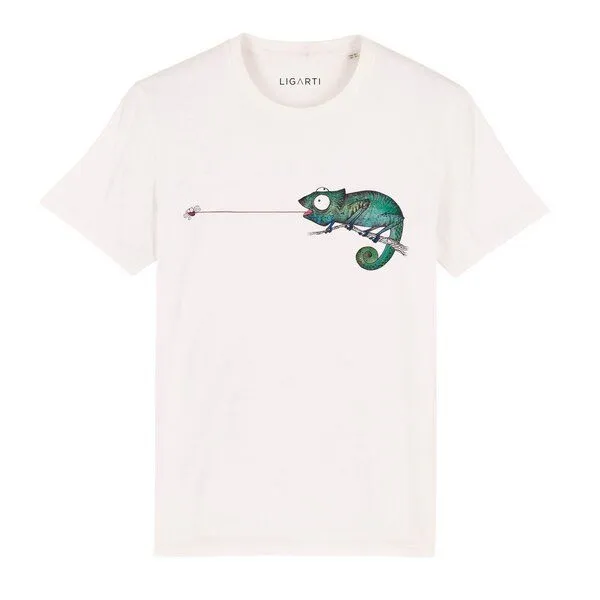 LIGARTI LIGARTI T-Shirt – Fliegenfänger, Cremeweiß, – Produktbild 1 von 5