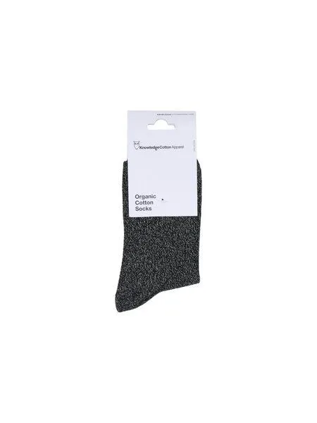 KnowledgeCotton Apparel KnowledgeCotton Apparel Glitzer-Socken, Black jet, – Produktbild 2 von 3